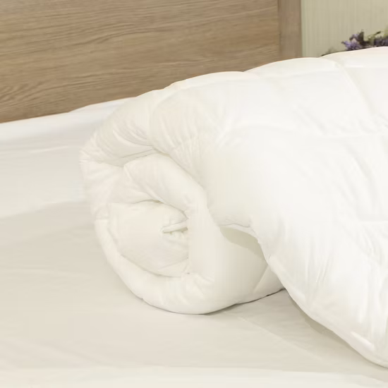 Textile de maison hypoallergénique, couette en fibre pongée, taille Queen, pour toutes les saisons