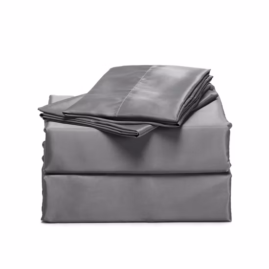 Ensemble de draps en soie 19 Momme avec taies d'oreiller à fermeture éclair