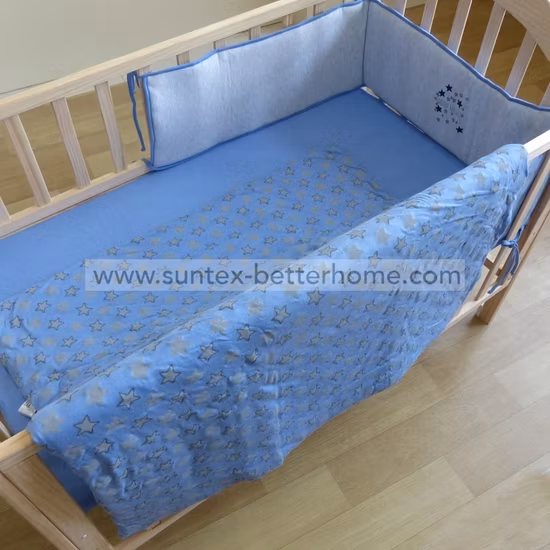 Ensemble de literie pour berceau de bébé en Jersey de coton, 3 pièces, housse de couette, drap-housse, vente en gros