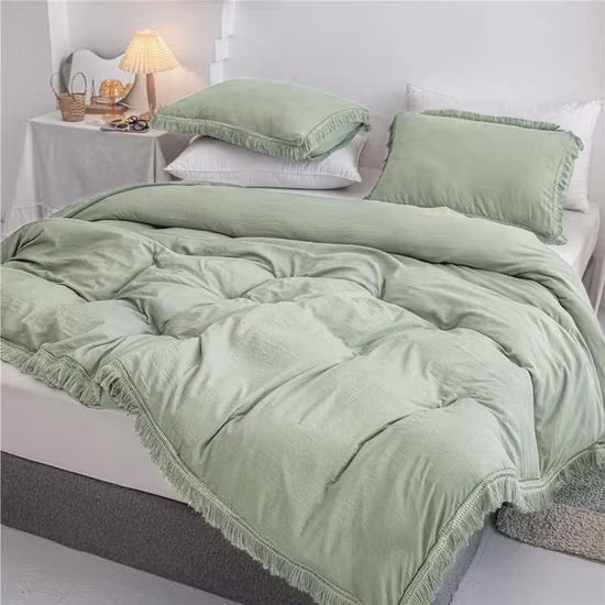 Couette d'hôtel en tissu 100% coton blanc, meilleure vente, couette en duvet de canard et plumes