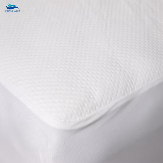 Protecteur de matelas Terry imperméable blanc hypoallergénique personnalisé en mousse à mémoire de forme Queen personnalisé en gros