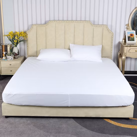 Protecteur de matelas imperméable en bambou, Jacquard rafraîchissant, anti-punaises de lit